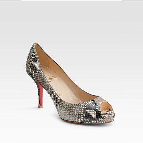 Christian Louboutin Mater Claude Peep-Toe Pumps