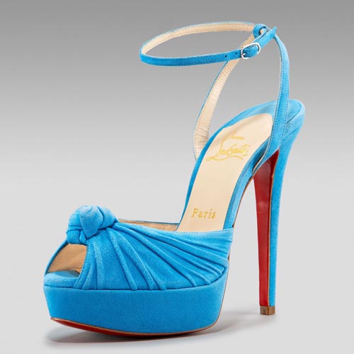 Christian Louboutin Double-Platform Knotted Mule