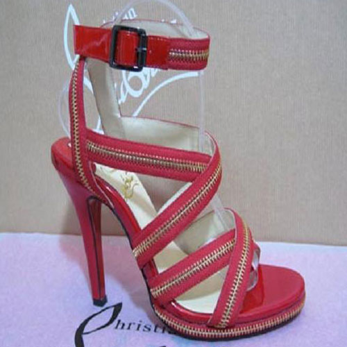 Christian Louboutin Rodita zip platforms Red