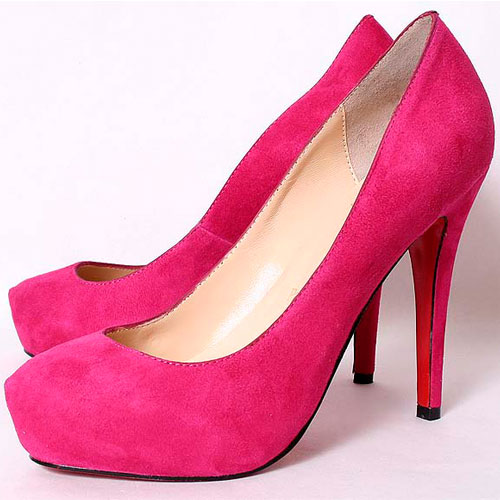 Christian Louboutin Suede Platform Pump