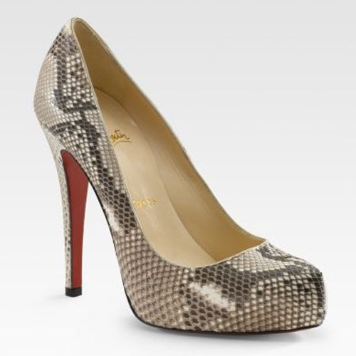 Christian Louboutin Python Pumps