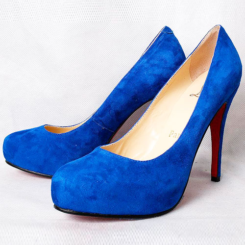 Christian Louboutin Rolando Hidden-Platform Pump Blue