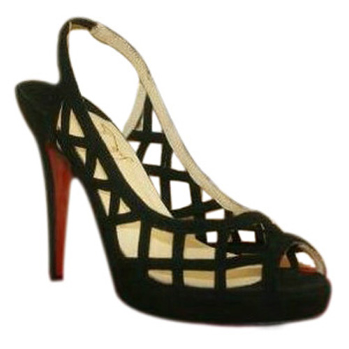 Christian Louboutin Nuit Dete slingback shoes black