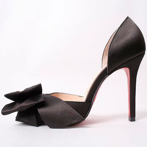 Christian Louboutin Satin D'orsays Black