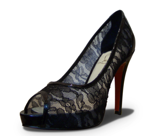 Christian Louboutin Ambro Lace Pumps Black