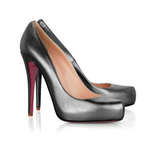 Christian Louboutin Rolando Hidden-Platform Pump Silver