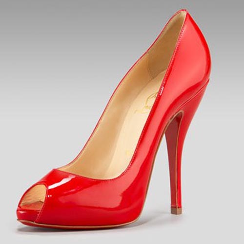 Christian Louboutin Patent Curve-Heel Pump