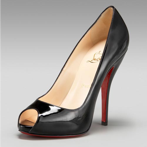 Christian Louboutin Patent Curve-Heel Pump black