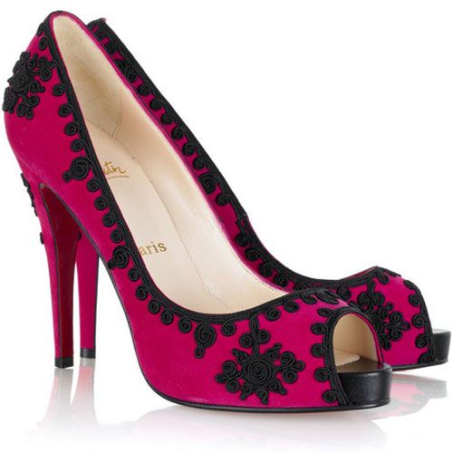 Christian Louboutin Very Prive Peep-Toe Pumps Pink